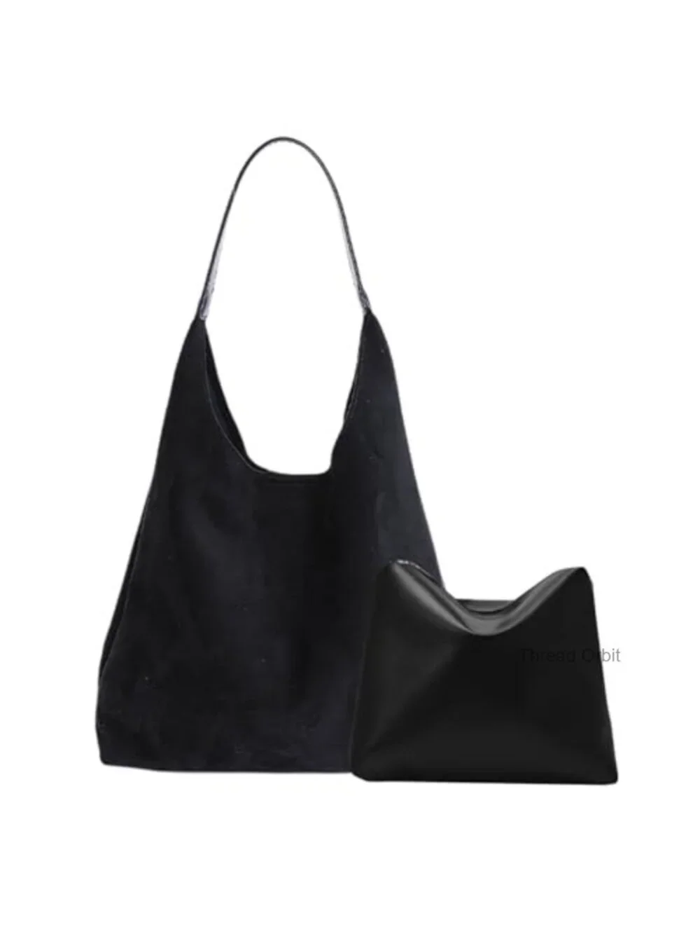 MYHOZEE Suede Hobo Bag Women Large Slouchy Shoulder Purse Faux Suede Tote with